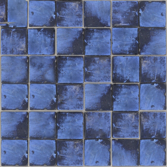 deep sea blue dry glaze tiles 3